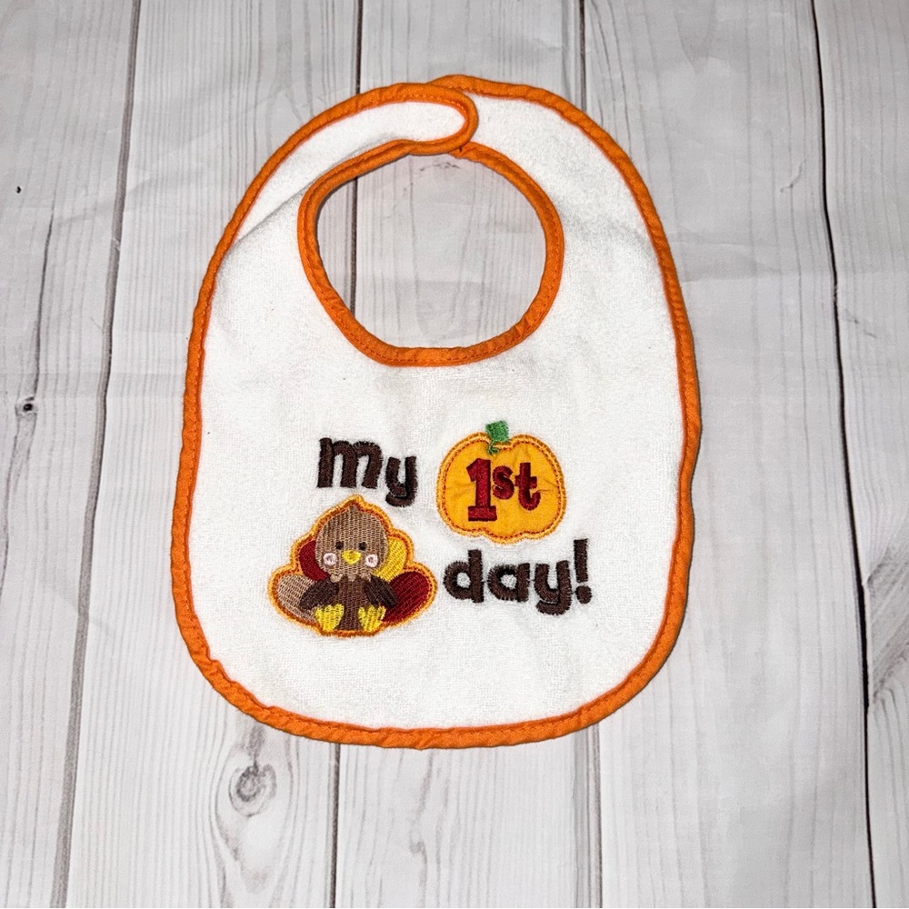 My First Turkey Day Baby Bib